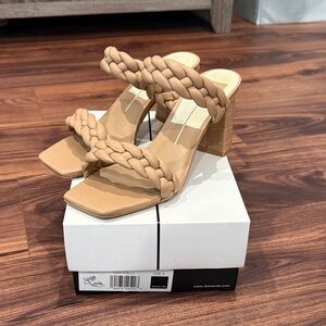Dolce Vita Women's Beige Braided Heels